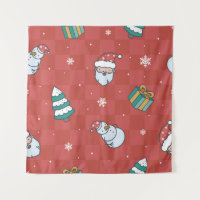 Minimalistic Christmas: Red Seamless Design.
