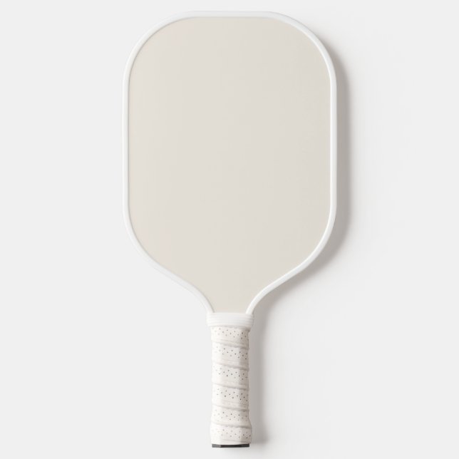 Minimalistic comfortable Light milk colour  Pickleball Paddle (Front)