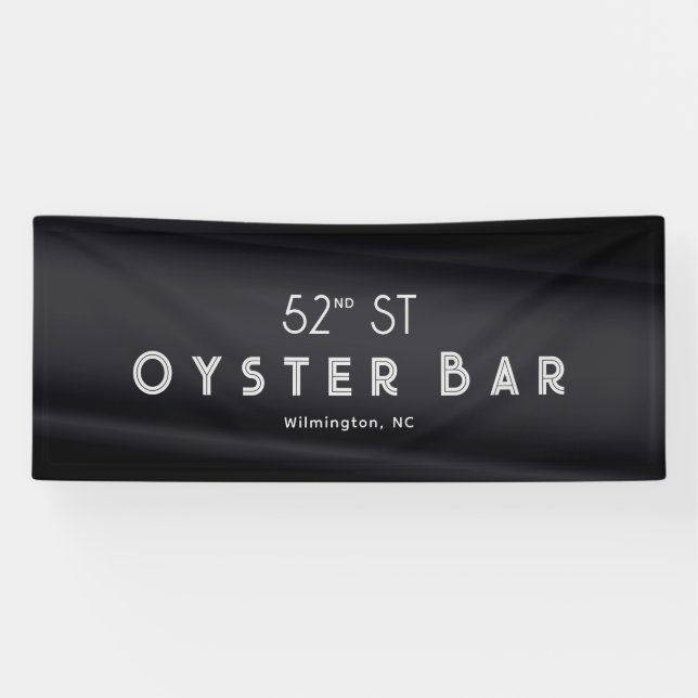 Minimalistic Deco Style | Black Pearl Banner (Horizontal)