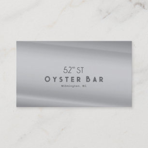 Minimalistic Deco Style   Silver Pearl Business Card