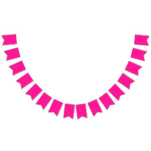 Minimalistic Deep Pink colour Bunting