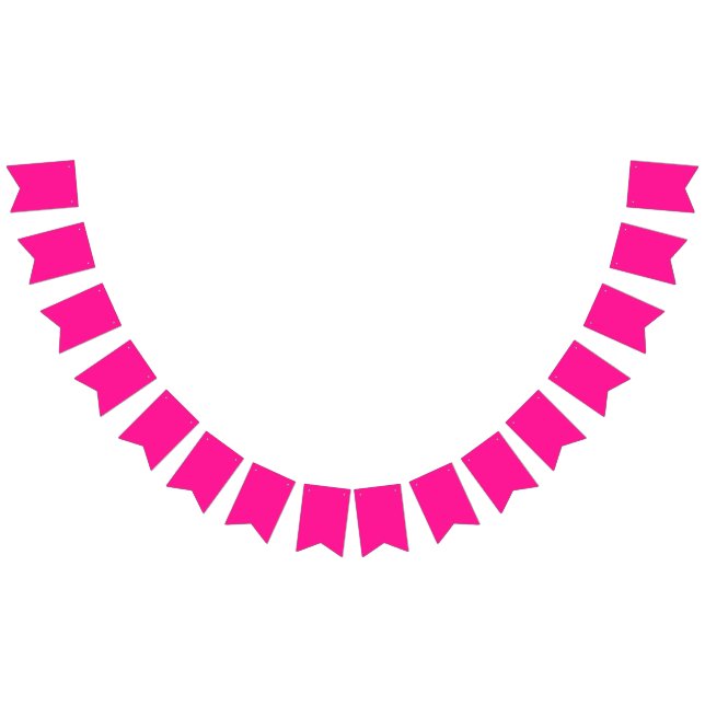 Minimalistic Deep Pink colour Bunting (All)
