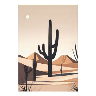Minimalistic desert art photo print