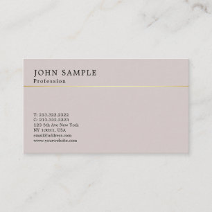 Minimalistic Design Elegant Harmonic Colors Business Card