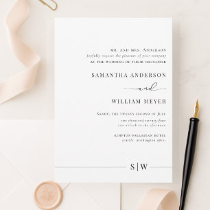 Minimalistic Design Invitation Elegant & Modern