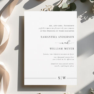 Minimalistic Design Invitation   Elegant & Modern 