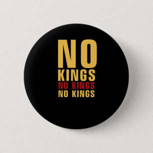 Minimalistic Design No Kings Rebellious No Kings C 6 Cm Round Badge