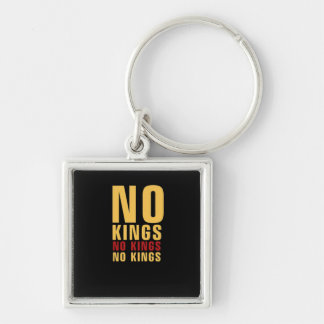 Minimalistic Design No Kings Rebellious No Kings C Key Ring
