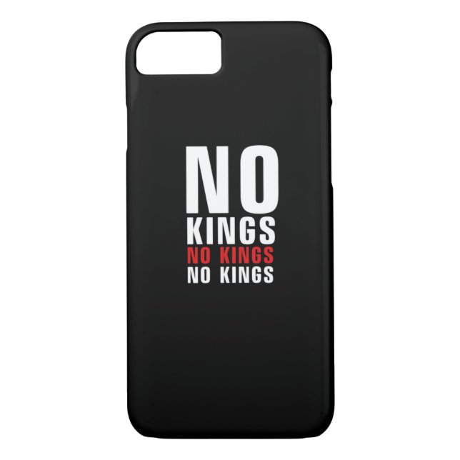 Minimalistic Design No Kings Rebellious No Kings G Case-Mate iPhone Case (Back)