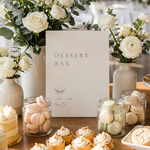Minimalistic Dessert Bar Wedding Sign