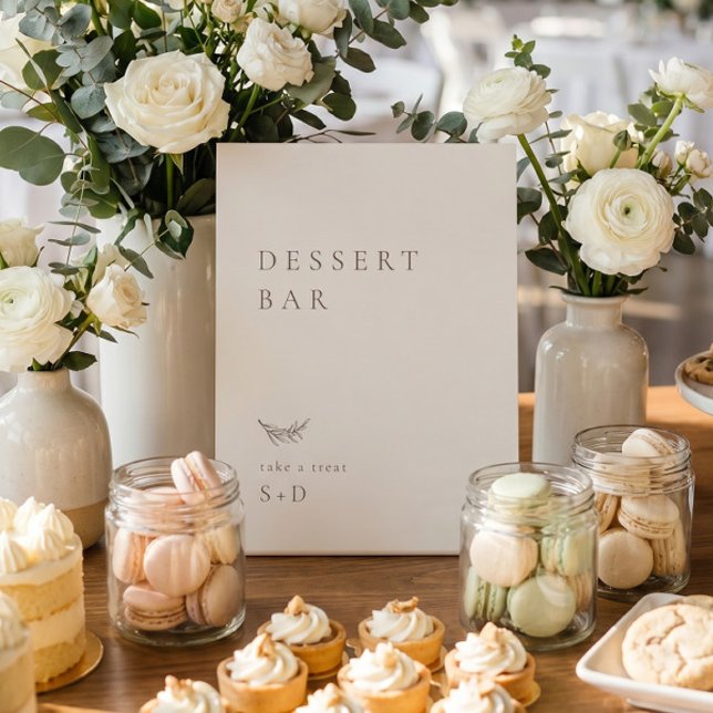 Minimalistic Dessert Bar Wedding Sign (Creator Uploaded)