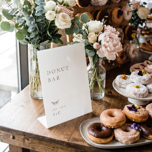 Minimalistic Doughnut Bar Wedding Sign