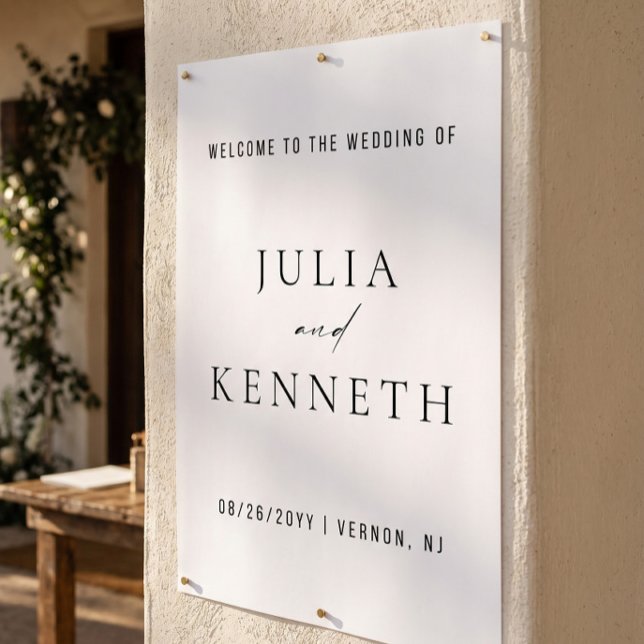 Minimalistic Elegant Wedding Welcome Sign (Creator Uploaded)