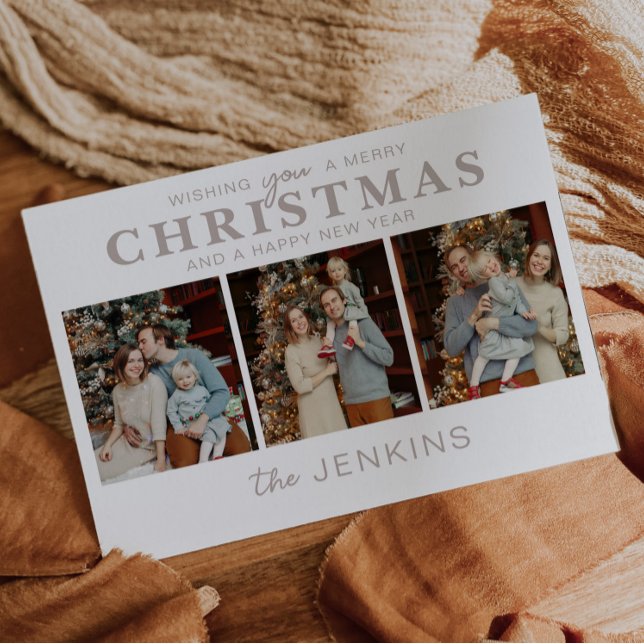 Minimalistic Family Photo Christmas Cards – Simple (Creator Uploaded)