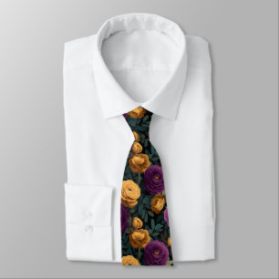 Minimalistic Fathers Day Ranunculus Floral Tie
