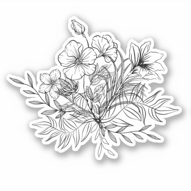 Minimalistic Floral Bouquet (Front)