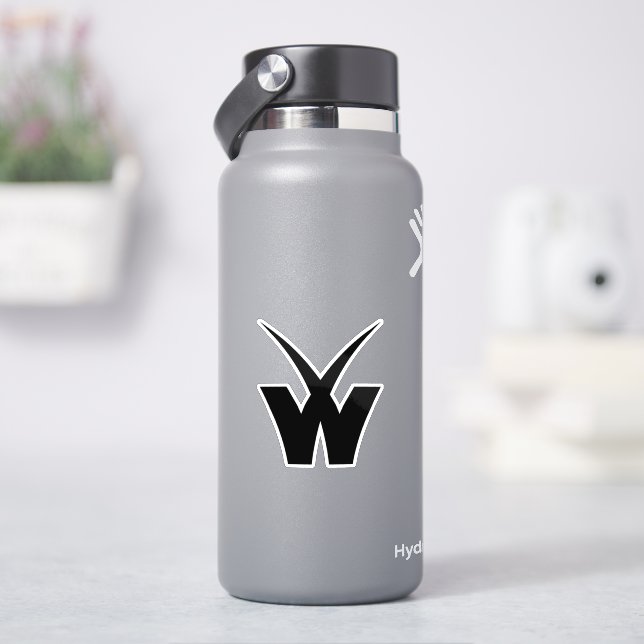 Minimalistic Gaming Letter W Monogram (HydroFlask)