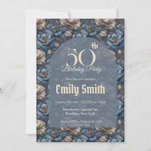 Minimalistic Gardenias Charm Spring Birthday Invitation