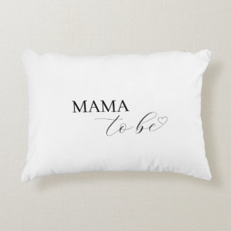 Minimalistic Gender Neutral Custom Mama/Dad to be Decorative Cushion