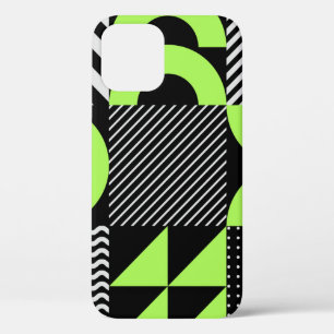 Minimalistic geometric, Scandinavian vintage patte iPhone 12 Case