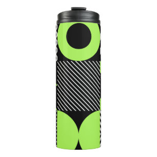 Minimalistic geometric, Scandinavian vintage patte Thermal Tumbler
