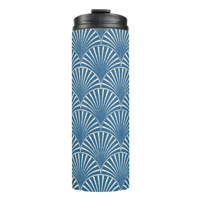Minimalistic geometric seamless pattern thermal tumbler (Front)