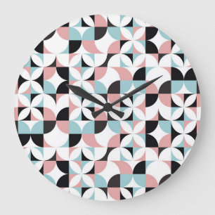 Minimalistic geometry, Scandinavian style artwork. Large Clock