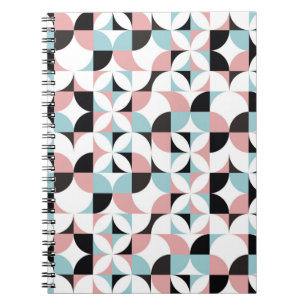 Minimalistic geometry, Scandinavian style artwork. Notebook