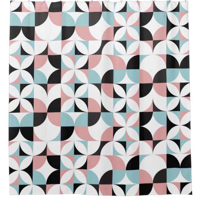 Minimalistic geometry, Scandinavian style artwork. Shower Curtain (Front)