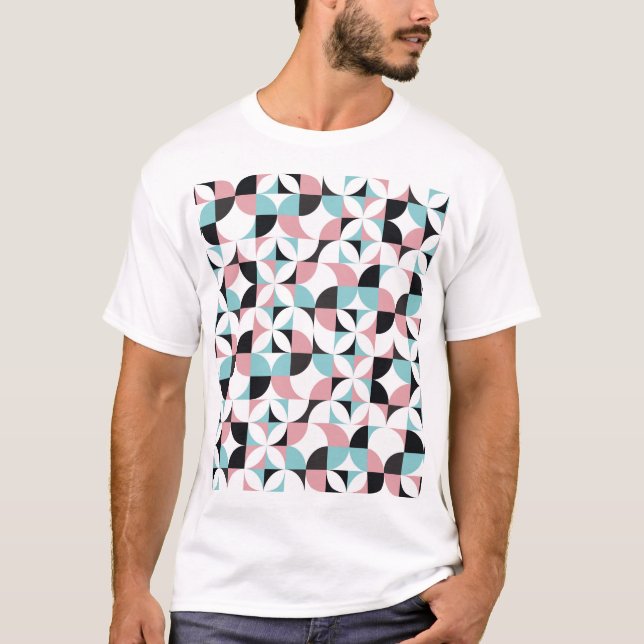 Minimalistic geometry, Scandinavian style artwork. T-Shirt (Front)