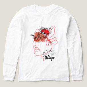 Minimalistic Girl Wings Tri-Blend Shirt
