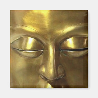 Minimalistic Golden Buddha Magnet
