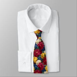 Minimalistic Graduation Gifts For Him Peonies Flow Tie