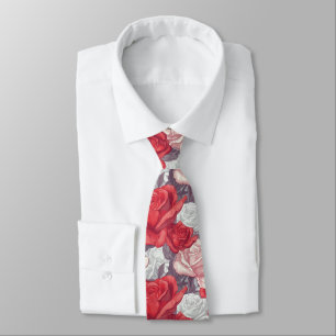 Minimalistic Groomsmen Gift Rose Flower Tie