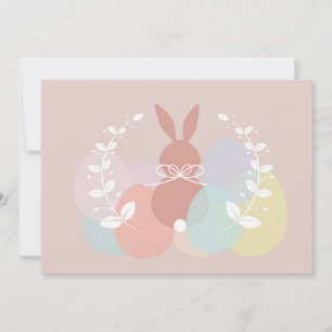 Minimalistic Happy Easter Holiday Card