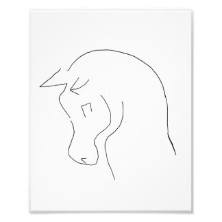 Minimalistic Horse Print