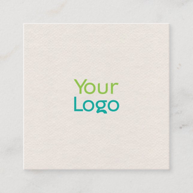 Minimalistic Hotdog Store Square Business Card (Front)