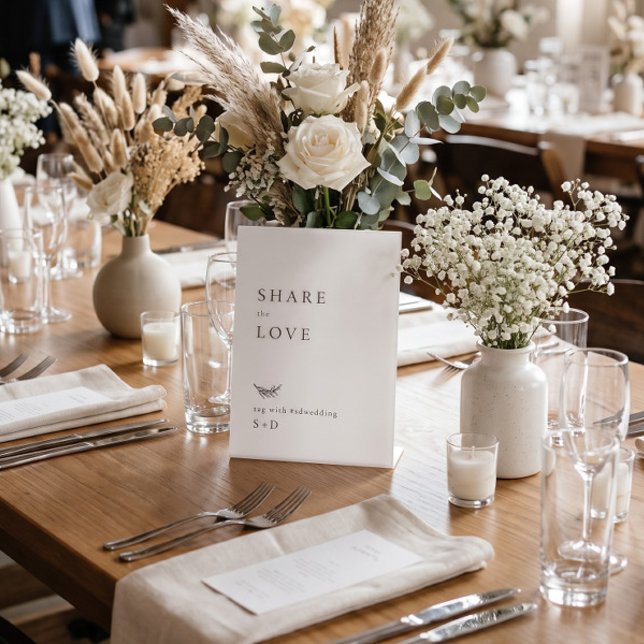 Minimalistic Instagram Hashtag Wedding Sign (Creator Uploaded)
