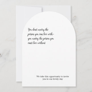 Minimalistic Invitation