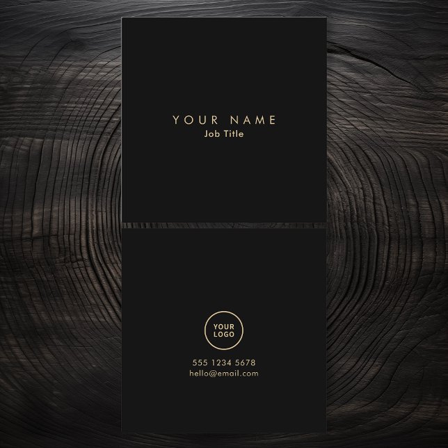 Minimalistic Logo Elegant Monochrome Business Card (Creator Uploaded)