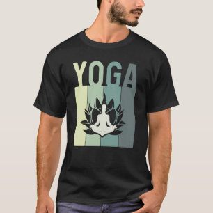 Minimalistic Lotus Flower Meditating Yoga T-Shirt
