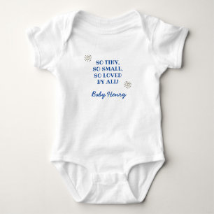 Minimalistic "Loved by all", Baby Shower Gift, Bodysuit