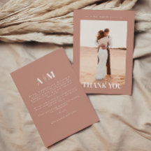 Minimalistic Mauve Wedding Photo
