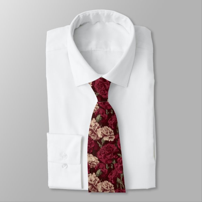 Minimalistic Mens Fashion Carnation Tie (Tied)