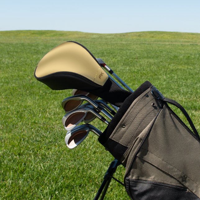 Minimalistic metallic gold background Case-Mate iP Golf Head Cover (In Situ)