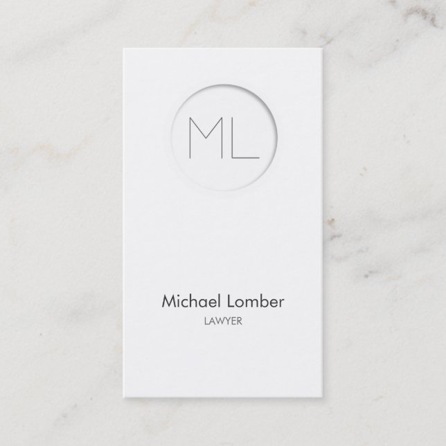 Minimalistic modern Business Card (Front)
