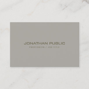 Minimalistic Modern Design Elegant Template Chic Business Card