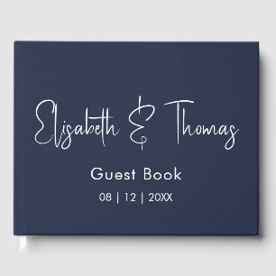 Minimalistic modern elegant simple guest book