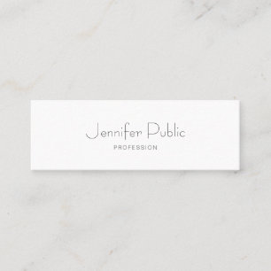 Minimalistic Modern Elegant Template Professional Mini Business Card