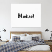 Minimalistic modern monogram name black grey
